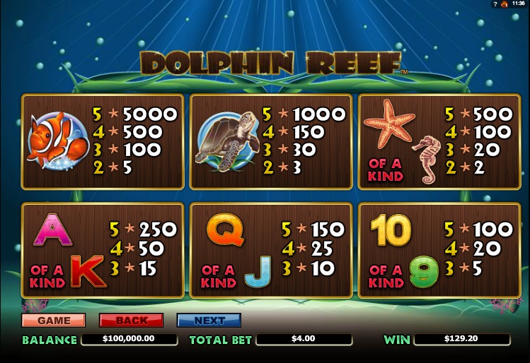 Dolphin Reef Price Details